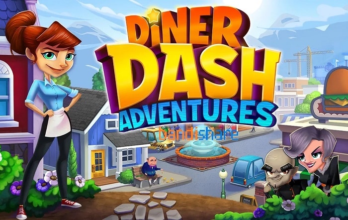 Diner DASH Adventures MOD (Menu, Vô Hạn Tiền, Trái Tim) 1.45.2 APK