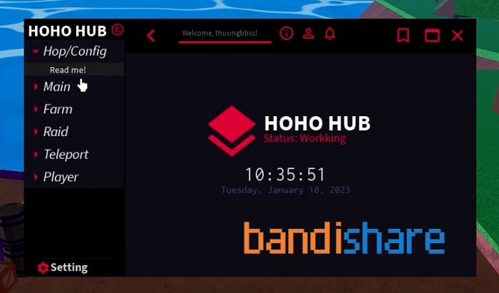 HoHo Hub Blox Fruits Mobile Script Download 100% Free