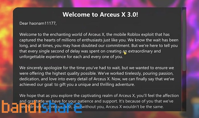 Скачать Roblox Arceus X на андроид APK v3.1.0 бесплатно